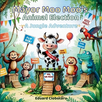Paperback Mayor Moo Moo's Animal Election: A Jungle Adventure Book