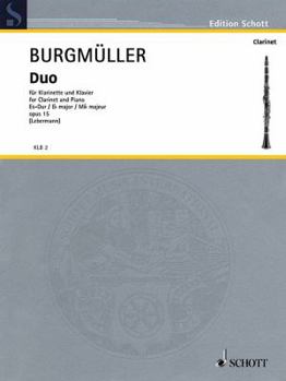 Paperback Duo in E-Flat Major, Op. 15: Clarinet and Piano Book