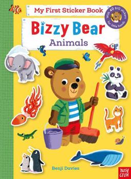 Paperback Bizzy Bear: My First Sticker Book Animals Book