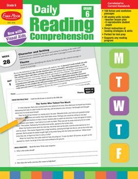 Paperback Daily Reading Comprehension, Grade 6 Teacher Edition Book