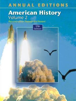 Paperback Annual Editions: American History, Volume 2 Book