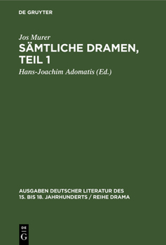 Hardcover Sämtliche Dramen, Teil 1 [German] Book