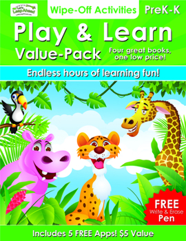 Paperback Play & Learn - Value Pack: 4 Wipe-Off Activities Books Book