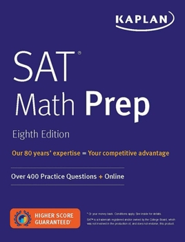 Paperback SAT Math Prep: Over 400 Practice Questions + Online Book