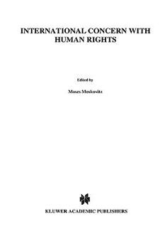 Hardcover International Concern with Human Rights Book