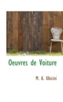 Paperback Oeuvres de Voiture Book