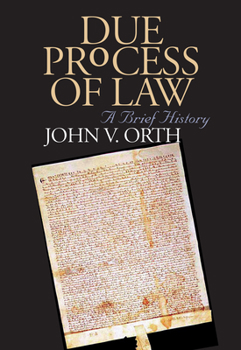 Paperback Due Process of Law: A Brief History Book