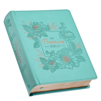 Leather Bound My Promise Bible Square Teal Book