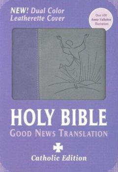Good News Bible Catholic Edition / Green Leather Bound with Zipper, Gray Edges, 2010 Color Print / GNTDC035CZ/Green