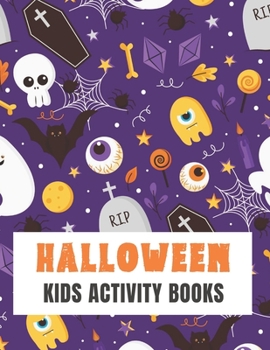 Halloween Activity Books For Kids: Fun Puzzle Activities Books For Kids Including Mazes, Word Search, Counting and More Purple Cover