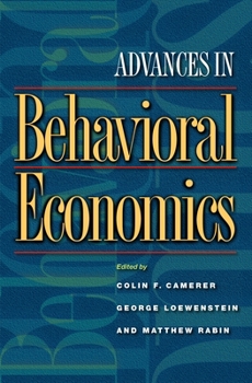 Paperback Advances in Behavioral Economics Book