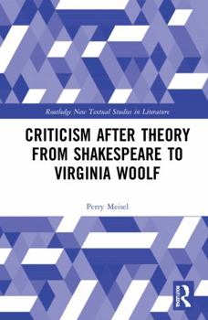 Paperback Criticism After Theory from Shakespeare to Virginia Woolf Book