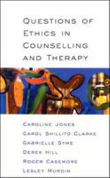 Paperback Questions of Ethics in Counselling and Therapy Book