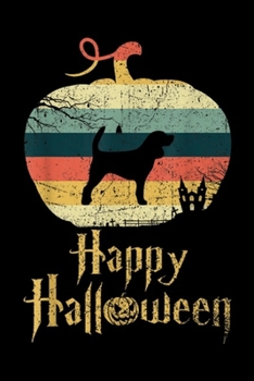 Happy Hallween: MINIATURE BEAGLE In Pumpkin Vintage Retro Happy Halloween  Journal/Notebook Blank Lined Ruled 6x9 100 Pages