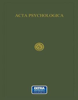 Paperback ACTA Psychologica: Volume III Book