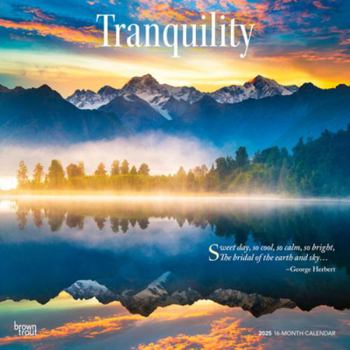 Calendar Tranquility 2025 12 X 24 Inch Monthly Square Wall Calendar Plastic-Free Book