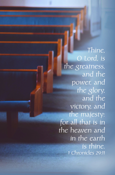Paperback Thine O Lord Bulletin (Pkg 100) General Worship Book