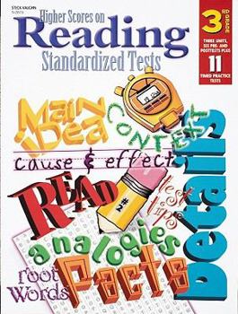 Paperback Steck Vaughn Higher Scores on Reading Standardized Tests: Student Test Grade 3 Book