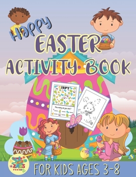Paperback Happy Easter activity book for kids ages 3-8: fun Easter gift for kids ages 3 and up Book