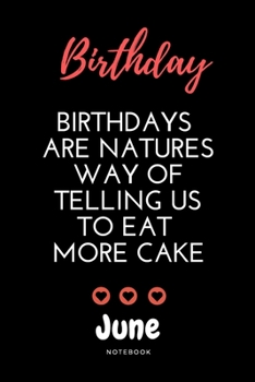 June birthday notebook | Amazing birthday notebook with black cover