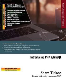 Paperback Introducing PHP 7/MySQL Book