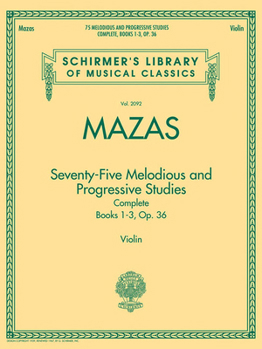 Paperback 75 Melodious and Progressive Studies Complete, Op. 36: Schirmer Library of Classics Volume 2092 Book