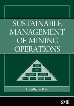 Hardcover Sustainabale Management of Mining Operations Book