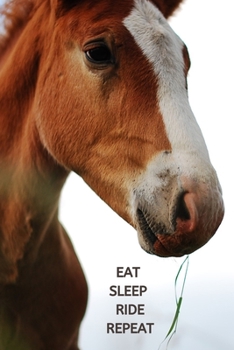 Eat Sleep Ride Repeat: Horseriding Gifts Funny Notebook for Women Girls Men Boys, Lined Paperback A5 Record Notebook (6" x 9") Notation Novelty ... Gag Humor Jokes Books Horse Birthday Card