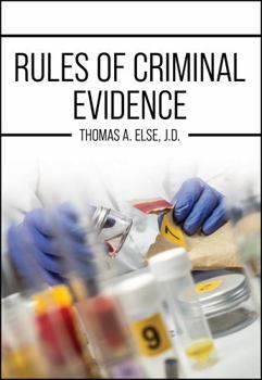 Paperback Rules of Criminal Evidence Book