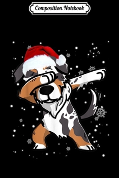 Composition Notebook: Australian Shepherd Dabbing Christmas Gift Dog Lovers  Journal/Notebook Blank Lined Ruled 6x9 100 Pages