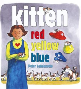 Hardcover Kitten Red, Yellow, Blue Book