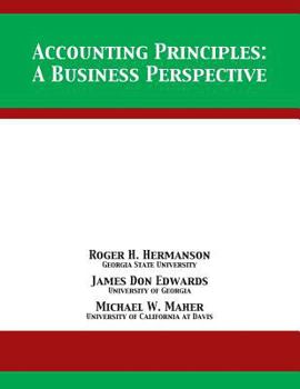 Paperback Accounting Principles: A Business Perspective Book