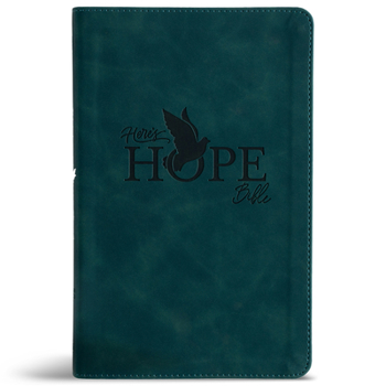 Imitation Leather CSB Here's Hope Bible, Dark Teal Leathertouch Book