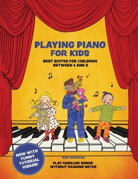 Paperback Playing Piano for Kids Book