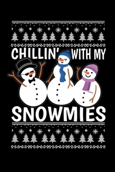 Paperback Notebook: Snowman Ugly Christmas Snowmies 120 Pages, 6X9 Inches, Dot Grid Book