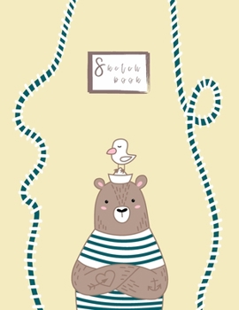 Sketchbook: Big bear and Little Bird Sketchbook : 110 Pages of 8.5"x 11" Blank Paper for Drawing, Doodling or Sketching (Sketchbooks For Kids)