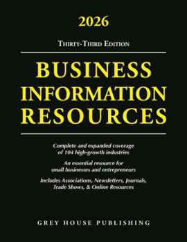 Paperback Business Information Resources, 2026: Print Purchase Includes 1 Year Free Online Access Book