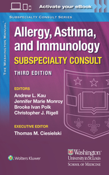 Paperback The Washington Manual Allergy, Asthma, and Immunology Subspecialty Consult Book