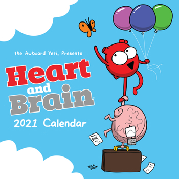 Calendar Heart and Brain 2021 Wall Calendar Book