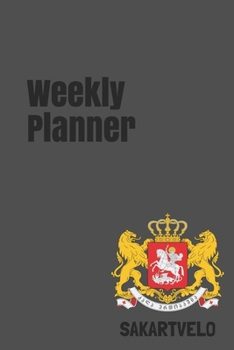 Weekly Planner: Georgia calendar organizer agenda for 2020 (Europe)