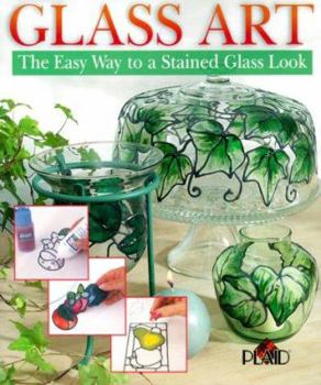 Paperback Glass Art: The Easy Way to a Stained Glass Look Book