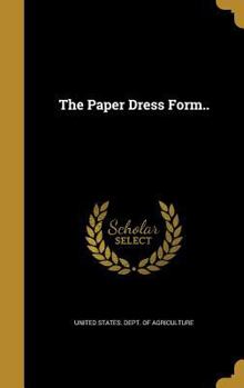 Hardcover The Paper Dress Form.. Book