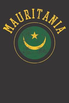 Paperback Notebook: Dot Grid Dotted 6x9 120 Pages Mauritania Mauritanian Country Flag Book