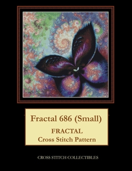 Paperback Fractal 686 (Small): Fractal Cross Stitch Pattern Book