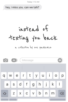 Paperback instead of texting you back Book