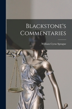 Paperback Blackstone's Commentaries Book