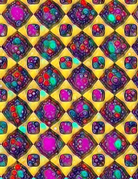 Cornell Notes Notebook: Painted Mosaic - Large 8.5"x11" - 140 Page - Cornell Note Taking System for Students - College-Ruled - Softbound - Glossy Cover