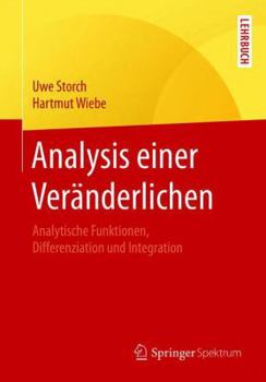 Paperback Analysis Einer Veränderlichen: Analytische Funktionen, Differenziation Und Integration [German] Book
