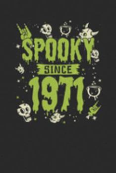 Spooky Since 1971: Graph Paper Journal (6" X 9" - 120 Pages/ 5 Squares per inch) for Birthday and Happy Halloween Gift Idea