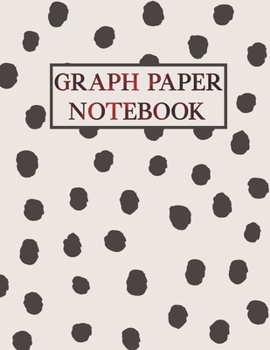 Paperback Graph Paper Notebook: Cute Pattern Composition Notebook for Students Quad Ruled 4 squares per inch: Math and Science 100 Sheets (Large, 8.5 Book
